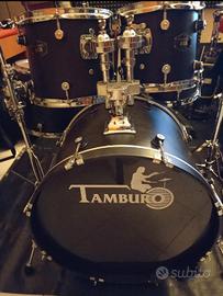 Batteria Tamburo Ash422 Black Satin(5pz.Frassino)