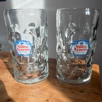 Due boccali da birra Nastro Azzurro 1 lt