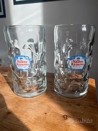 Due boccali da birra Nastro Azzurro 1 lt