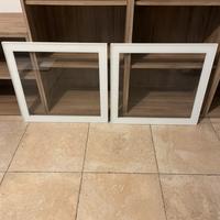 Ikea Besta GLASSVIK ante bianche vetro chiaro