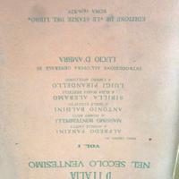 romanzieri e novellieri d'Italia nel secolo XX v.1