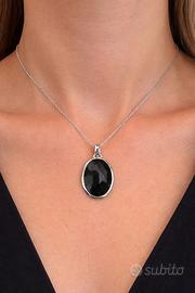 Ciondolo onice con argento