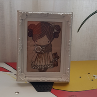 Cucito Cross Stitch Doll fatto a mano