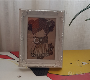 Cucito Cross Stitch Doll fatto a mano