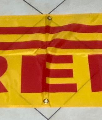 Bandiere Ferrari Esso Rolex Veuve Cliquot Pirelli