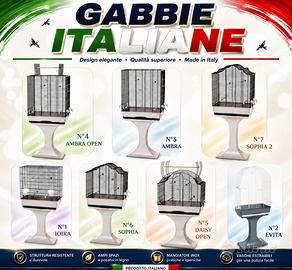 Gabbie italiane con piedistallo