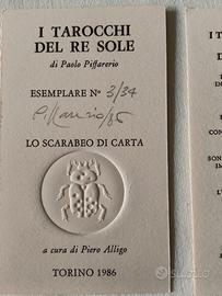 Tarot cards del "Re Sole" Edizione Lo Scarabeo