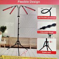 Luce Rossa con Supporto, Potenziato 180LEDs 660nm