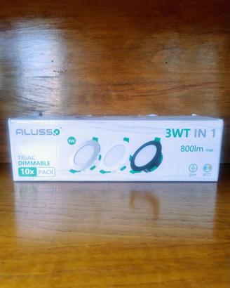 10 faretti Led ultrasottili dimmerabili ip44 Nuovi