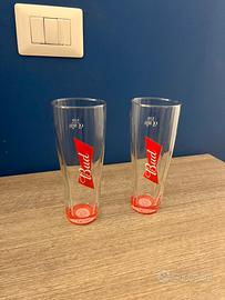 Coppia bicchieri birra Budweiser Bud 0.33L
