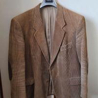 giacca da uomo in velluto con toppe sui gomiti