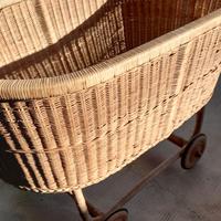 Culla per neonato in vimini