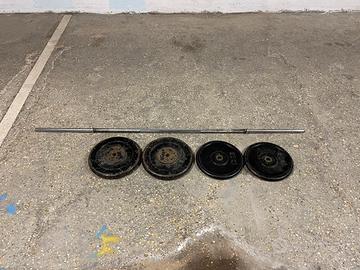 Bilanciere e pesi 70 kg