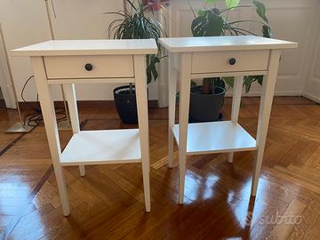 Comodino bianco hemnes ikea