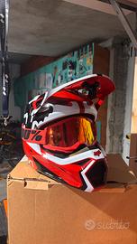 Casco Fox V1 + Maschera 100% Strata 2