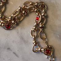 Collana vintage croce barocca dorata