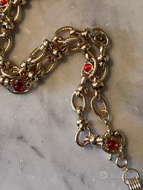 Collana vintage croce barocca dorata