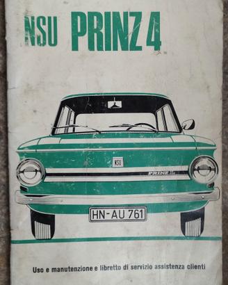 Uso e manutenzione NSU PRINZ 4