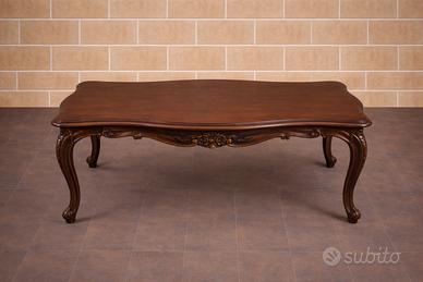 Tavolino basso rettangolare sagomato