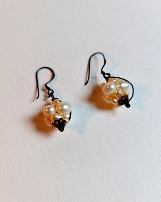 Orecchini Argento 925 Perle