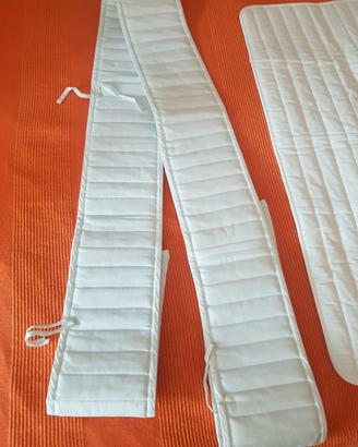 Paracolpi e piumino per lettino bimbi