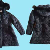Giubboto con pelliccia e cappuccio capotto donna