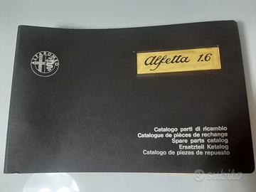 ALFA ROMEO ALFETTA 1.6 CATALOGO PARTI ORIGINALE