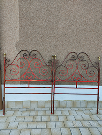 Testata letto in ferro battuto