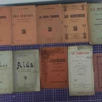 Lotto 10 libretti 1909 al 1940 VERDI PUCCINI altri