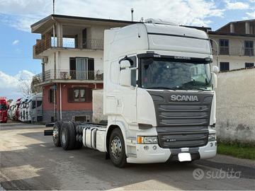 Scania r450 e6 telaio p 4700 intarder km 770mila