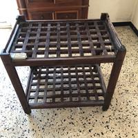 Carrello in legno con ruote cm 77x53 h 75