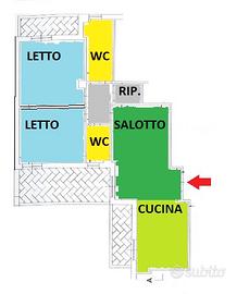 Appartamento ristrutturato con garage