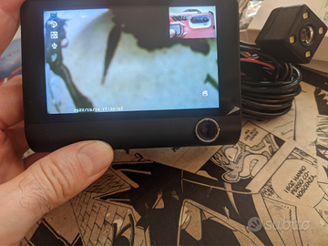 Dash Cam Auto 3 Telecamere - Fronte/Retro 4"