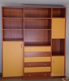 mobile libreria in ciliegio