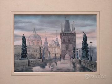 Dipinto ponte Karl Praga