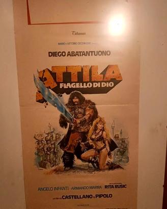 Locandina originale film Attila
