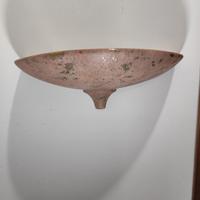 Applique  in terracotta con lampada interna