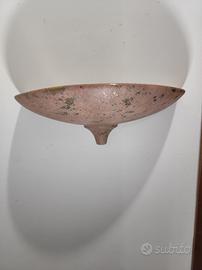 Applique  in terracotta con lampada interna
