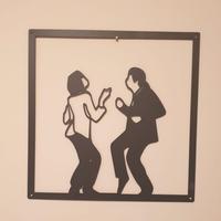 Cornice quadro in metallo Pulp Fiction Dance