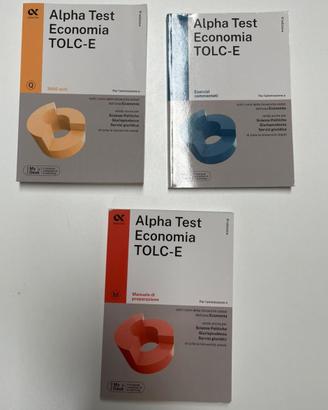 Libri preparazione TOLC-E facoltà di Economia