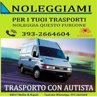 Furgone per trasporti con autista noleggio