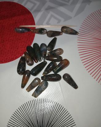 Pendenti orecchini agata