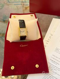 Cartier Tank Vermeil quartz 590005 big size serv