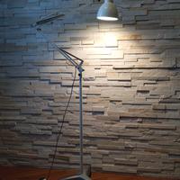 lampada industriale da terra vintage anni 60 70