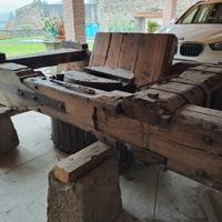 Torchio da uva antico fine '700 cantina C.Archinto