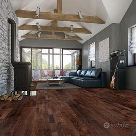 Pavimento in legno di Frassino tre strip a Click