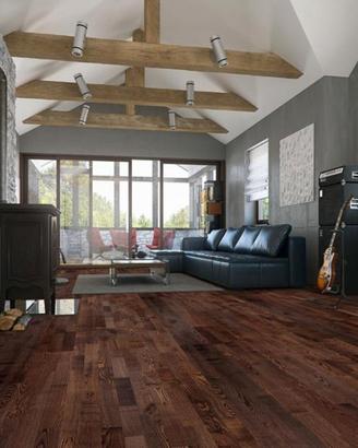 Pavimento in legno di Frassino tre strip a Click
