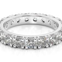 Veretta oro bianco e diamanti 2 carati