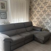 Divano 3 posti angolare con sedute scorrevoli