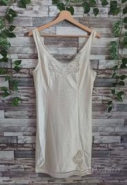 SOTTOVESTE VINTAGE TG. 46 CON INSERTI IN PIZZO